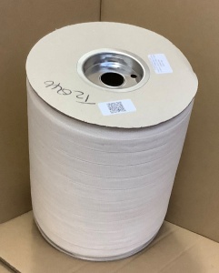 19mm Plain Weave Unbleached cotton tape reel